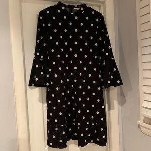 Tyler Boe Black and White Polka Dot Dress